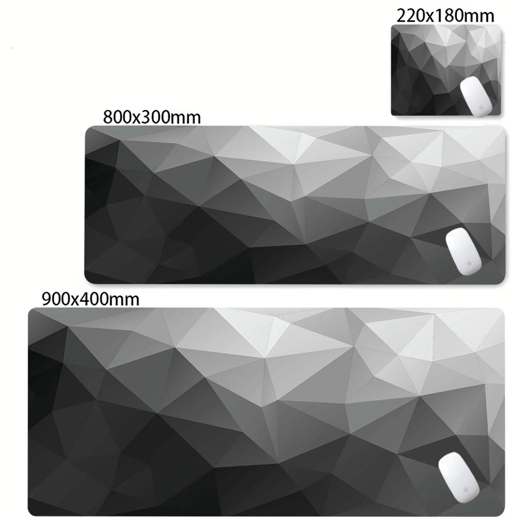 PC Tastaturmatte Geometrisch Großes Mauspads Sechseck Gamer Kissen Wabenmuster Mauspads Gummi Übergröße Schreibtischunterlage Kunst Design Schreibtischteppich