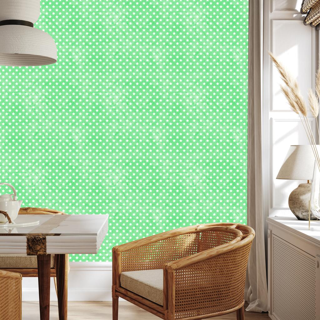 Mint Stars Wallpaper, Mint Background for Living Room and Bedroom 50x1000
