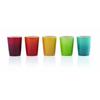 Le Creuset Short Tumblers, 240 Ml, Rainbow Design, Heat and Cold Resistant, Microwave and Oven Safe, Pack of 5 [Official Japanese Product]