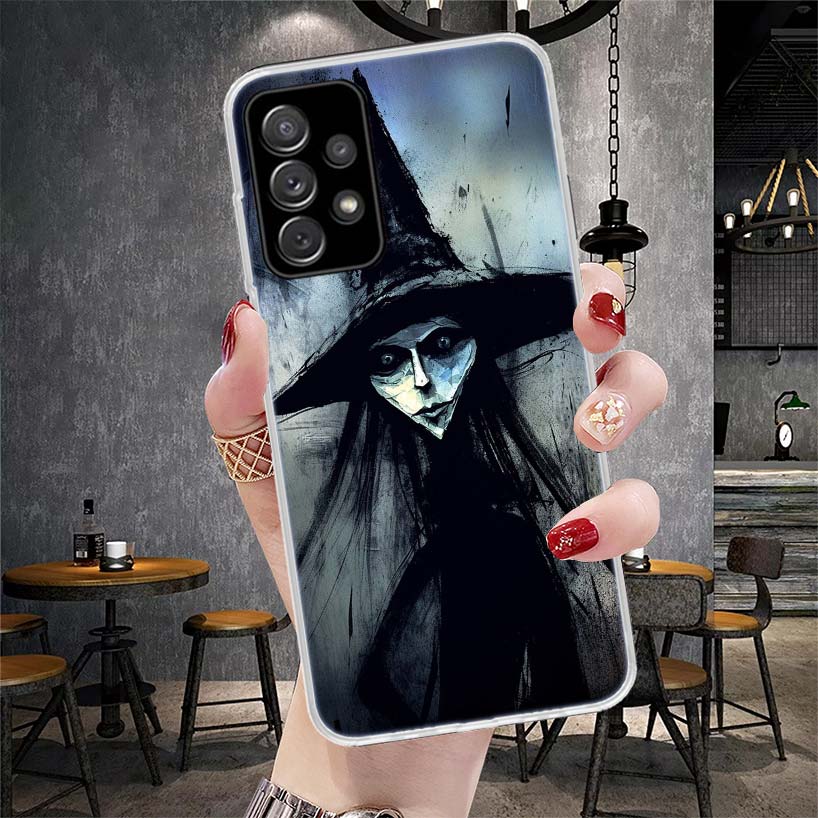 Halloween Moon Witch Horror Soft Phone Case For Samsung Galaxy S22 S23 S24 S25 Edge S26 Ultra S20 FE S21 Plus + Fundas Coque Gal