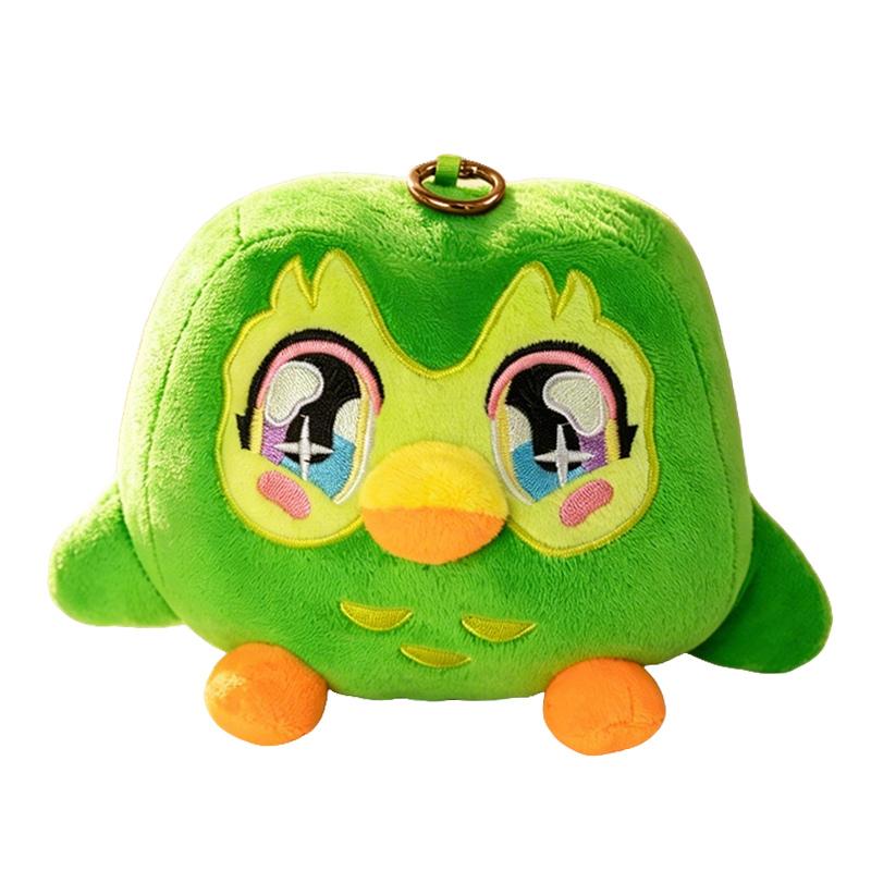 Kawaii Grünes Eulen-Stofftier Cartoon Anime Plüschtier Weiches Kuscheltier Plüschtiere Kinder Geburtstagsgeschenk