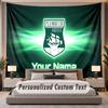 Custom Name Text Tapestry Plymouth Argyle FC Personalized Polyester Wall Tapestry For Bedroom And Room
