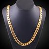 Pure Gouden Kleur Ketting Sieraden Chapado 24k Ouro 10mm Zware Ketting voor Mannen 20 Man20, 22", 24", 26", 28", 30"