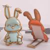 Foldable Bunny Phone Stand Cute Rabbit Phone Holder for Desk Adjustable Phone Bracket for All Mobile Phones