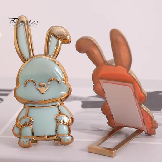 Foldable Bunny Phone Stand Cute Rabbit Phone Holder for Desk Adjustable Phone Bracket for All Mobile Phones