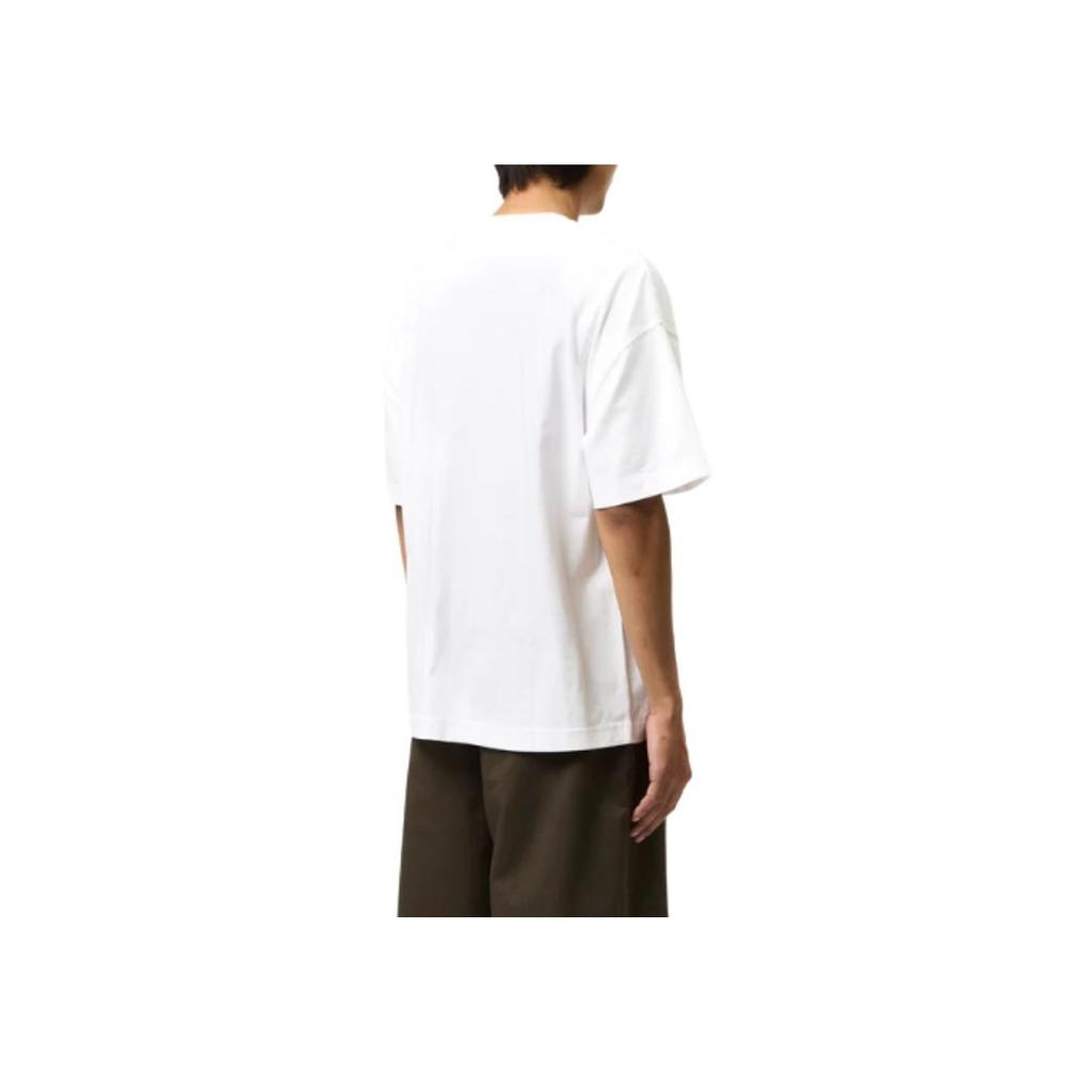 Carhartt WIP Logo Crew Neck Loose Fit Short Sleeve T-Shirt Men Tops White I033828-2JI-XX