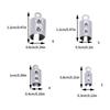 10pcs Round Edge Cord End Clip Stainless Steel Rope Clamps Jewelry Crafting Accessories Bracelet Necklace Connector