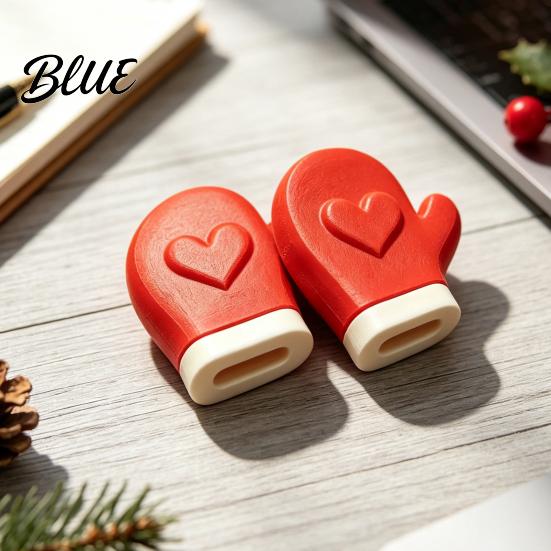 Mini Christmas Tree Accents Theme Ornaments Santa Hats/Boots/Gloves Decorative PLA Figures Reusable Xmas Party Props 3D Printed Crafts for