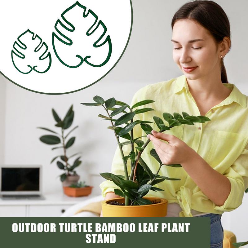Korrosionsbeständiger Blumenständer Garten Zubehör Schildkrötenpanzer Pflanzenständer Monstera Form Pflanzenhalter Pflanzenständer