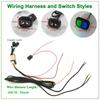 12V Universal Built-In Car Seat Heater Kit Fit 2 Seats,108W Black Alloy Wire Heating Pads 3 Levels Dual Control Switch System