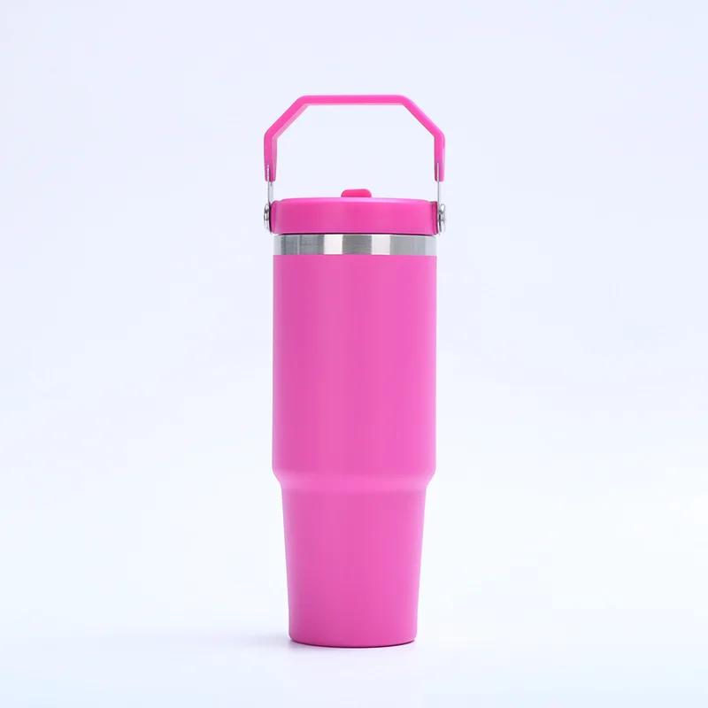 Pahar Sublimabil Gol 30OZ Oțel Inoxidabil Cupă Auto Cană de Cafea Capacitate Mare Sticlă de Apă Sublimabilă Sticlă Termos Vacuum