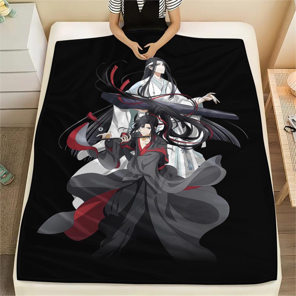 1 ST Grandmaster of Demonic Print Flanellen Deken, Hoge Kwaliteit Alle Seizoenen, Woondecoratie, Warmte en Comfort, Perfect voor Kerstcadeaus