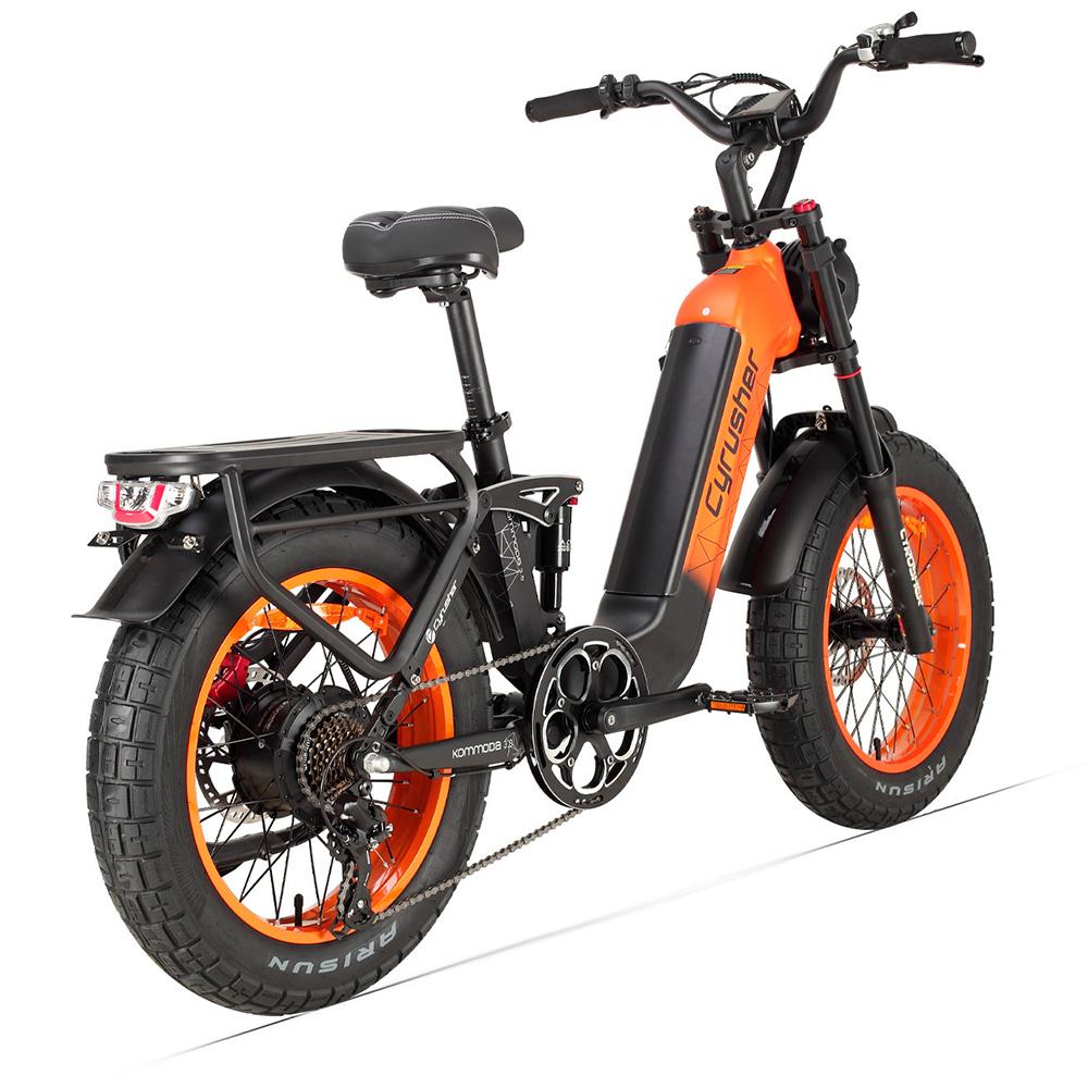 Cyrusher Kommoda 3.0 Adult Outdoor E-Bike 48V20AH Battery 250W Motor City Electric Mountain Bike 20 Inch Off-Road Tires Electric Bicycle