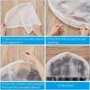 1-40PCS Semi-Package Clothes Dust Cover EVA Waterproof Transparent Suit Coat Storage Bag Short Wardrobe Hanging Clothes Cover