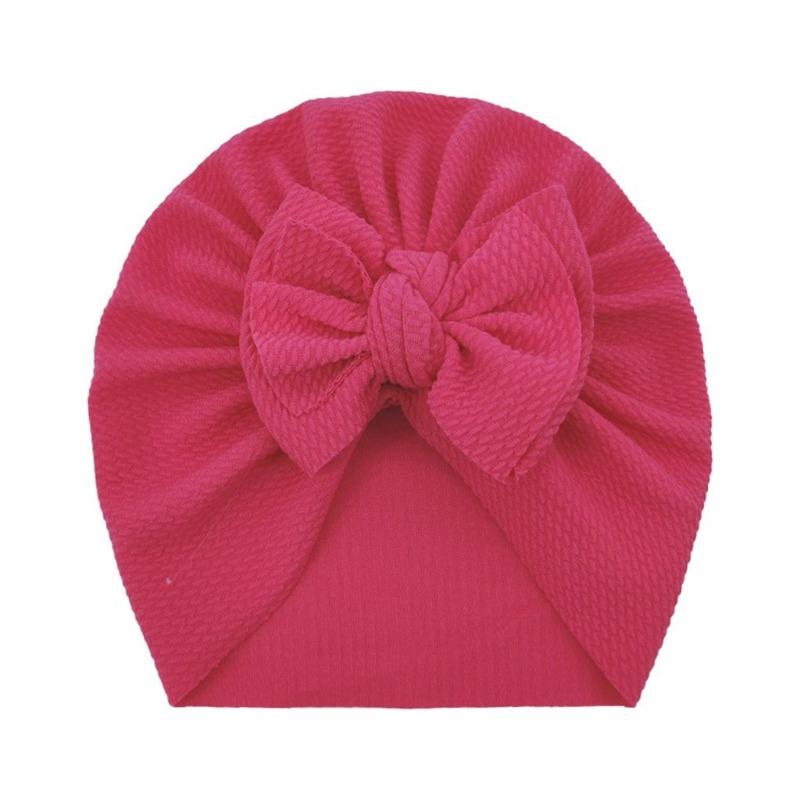 New baby spring and autumn thin threaded bow hat, cute girl pullover hat, children's hat