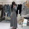 2023 Elegant High-Waisted Long-Sleeved Autumn Dress for Women, Slimming Design