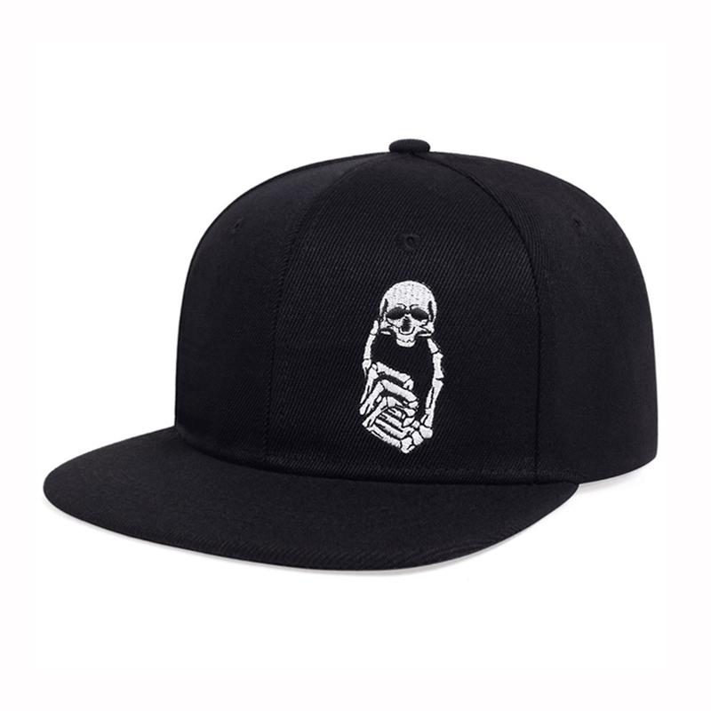 Unisex Baseball Cap Skull Embroidery Snapback Fashion Sports Hats Outdoor Adjustable Hip Hop Hat Bone Garros