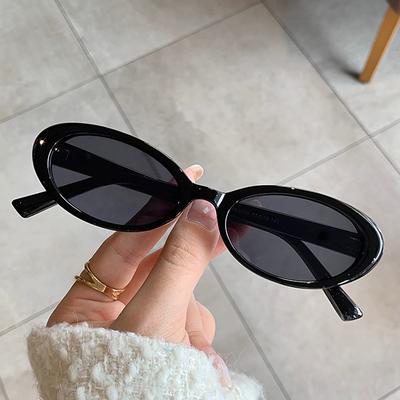 Nieuwe Vintage Ovale Zonnebril Vrouw Merk Ontwerper Retro Zonnebril Vrouwelijk Klein Montuur Spiegelende Glazen Feminino