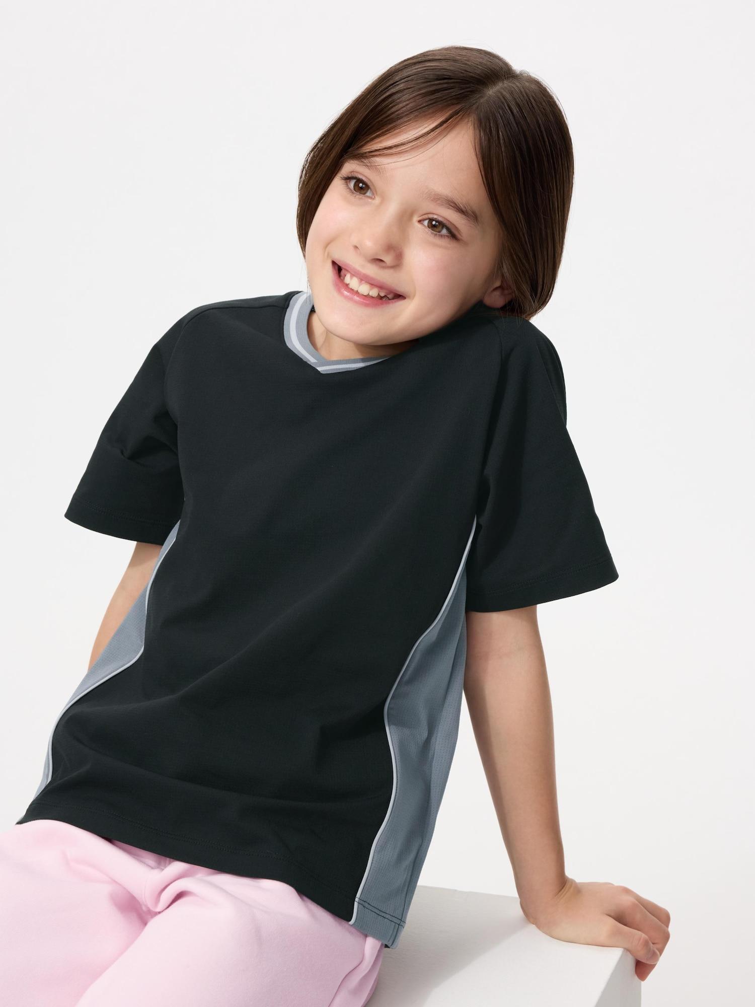 Uniqlo Япония Футболка с коротким рукавом Dry Exv 09 BLACK/100