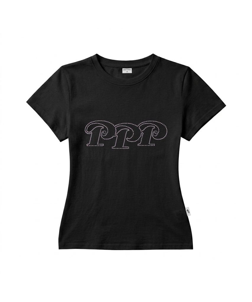 PAGESIISII Ppp Hotfix Point Slim Fit Short Sleeve T-Shirt [2 Colors]