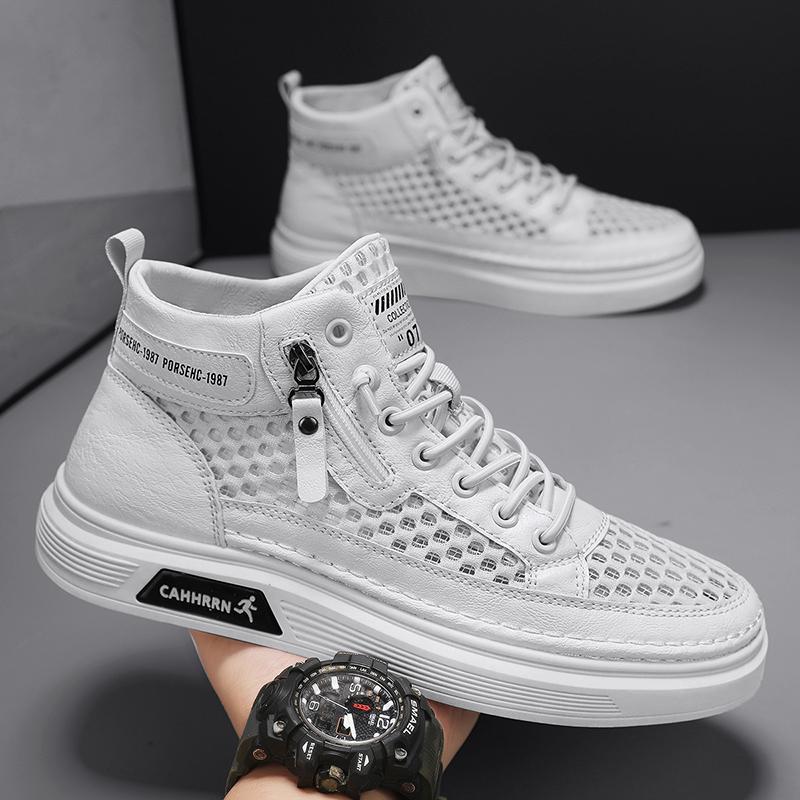 

YRZL Men s Shoes Casual Board Shoes Running Sports Shoes Summer Athletic Mesh Breathable Male Walking Shoe Man Sneakers 43 серебряный