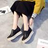 2026 Spring Shoes Women's Interior Height Increasing Single Shoes Thick Soled Sponge Cake Casual Women's Shoes