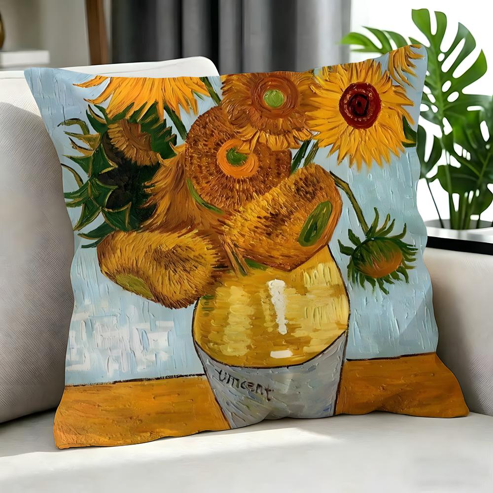 artist Vincent van Gogh Cushion Cover Cushion Cover Set Pcs x x x Pillowcase Decorative Sofa Home Decor