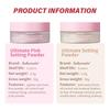 Setting Powder long-Lasting Matte Pink Finish Oil Control Makeup Fixation Removal Pore Modification Setting Cosmetics one size