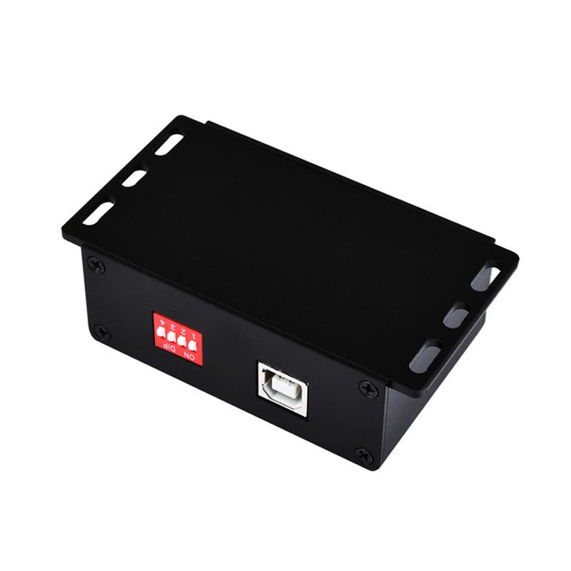Industrial USB TO 4Ch RS485 Converter Aluminium Alloy Case Multi Protection Circuits Multi Systems Support
