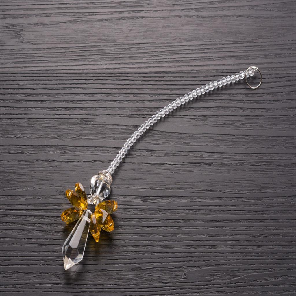 Modern Crystal Chakra Suncatcher Car Charm Pendant For Auto Rear