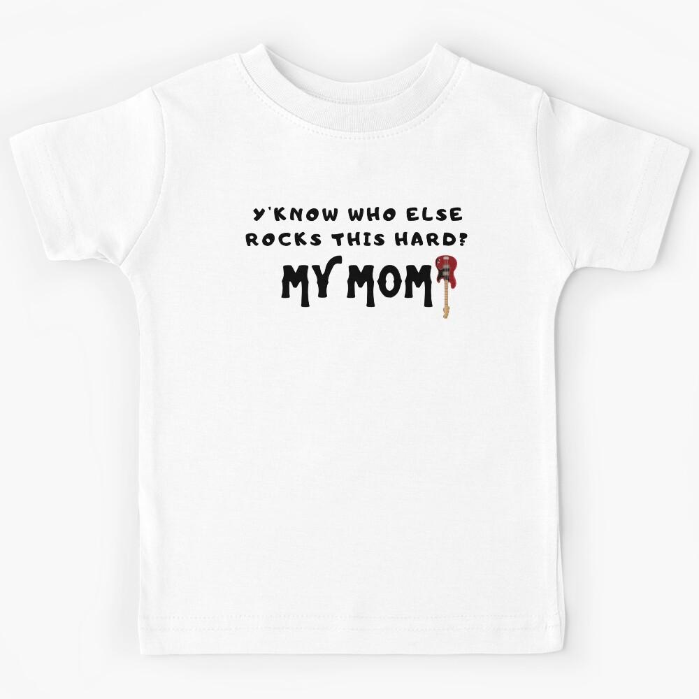 Muscle Man My Mom Joke Kids T-Shirt 160