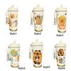 Large Capacity Cartoon Thermal Cup Leakproof Capybara Coffee Mug  Students