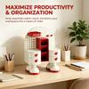 Organizador de escritorio con cajones, caja de almacenamiento multifuncional para oficina y hogar