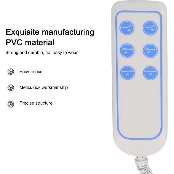 Kadimendium Hand Control Handset Remote, Dustproof IP66 8 Pin Lift Bed Remote Control Lifting Bed Controller Lift Chair Controller Recliner