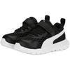 Puma Evolve Run PU Versatile Comfortable Shock Absorbing Breathable Low Top Walking Shoes Baby Shoes Black White 389692-01