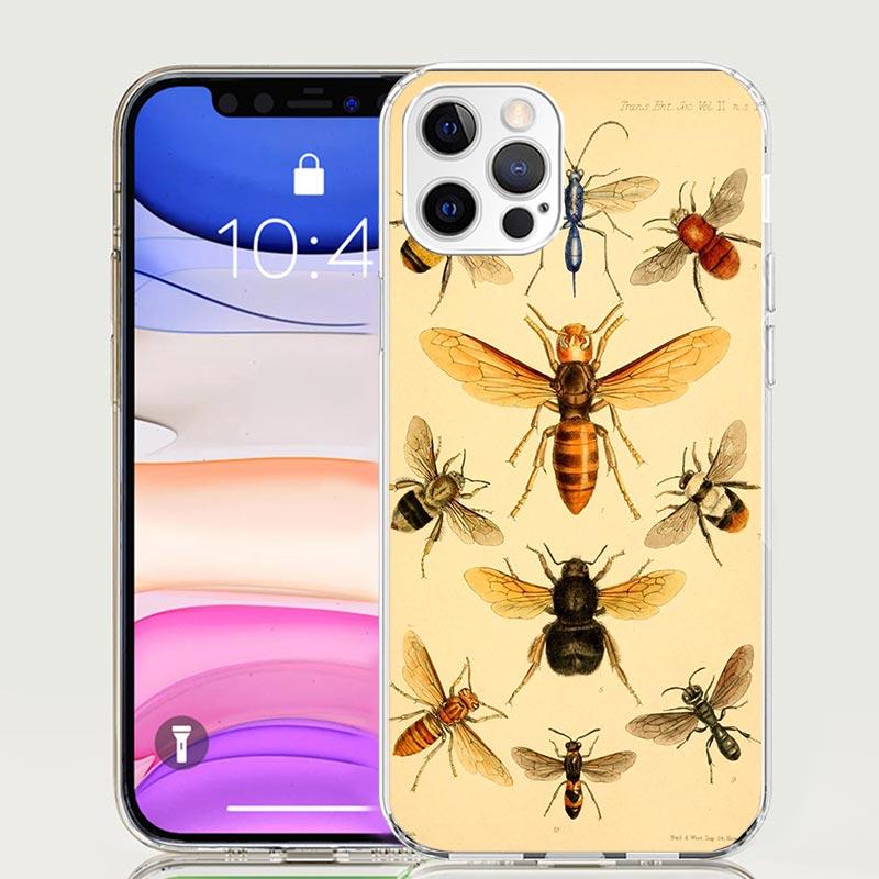 Bugs Bees Scientific Decomposition Phone Case For iPhone 17 Air 16 15 Plus 11 14 Pro Max 13 Mini 12 7 8 + SE Pattern Art Customi