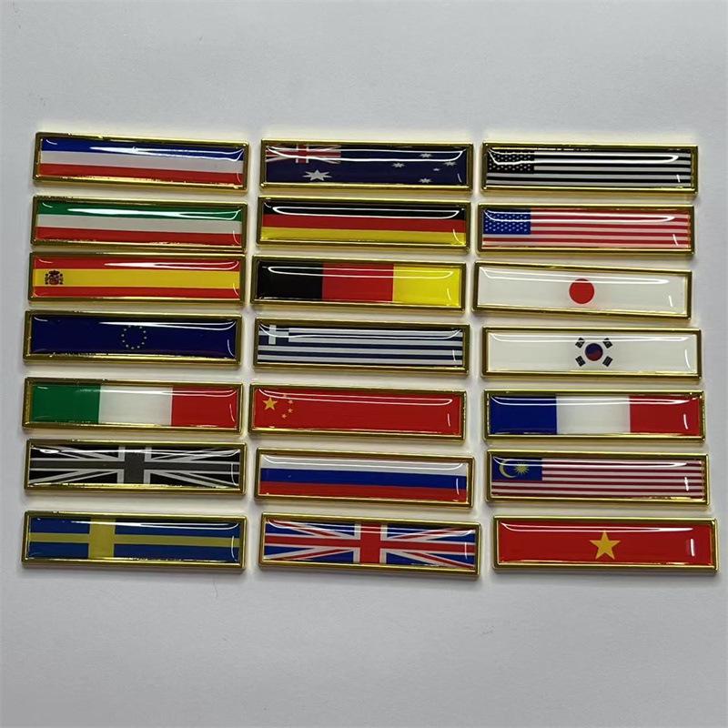 American Flag Metal Car Emblem & Sticker for Body, Tail, and Side