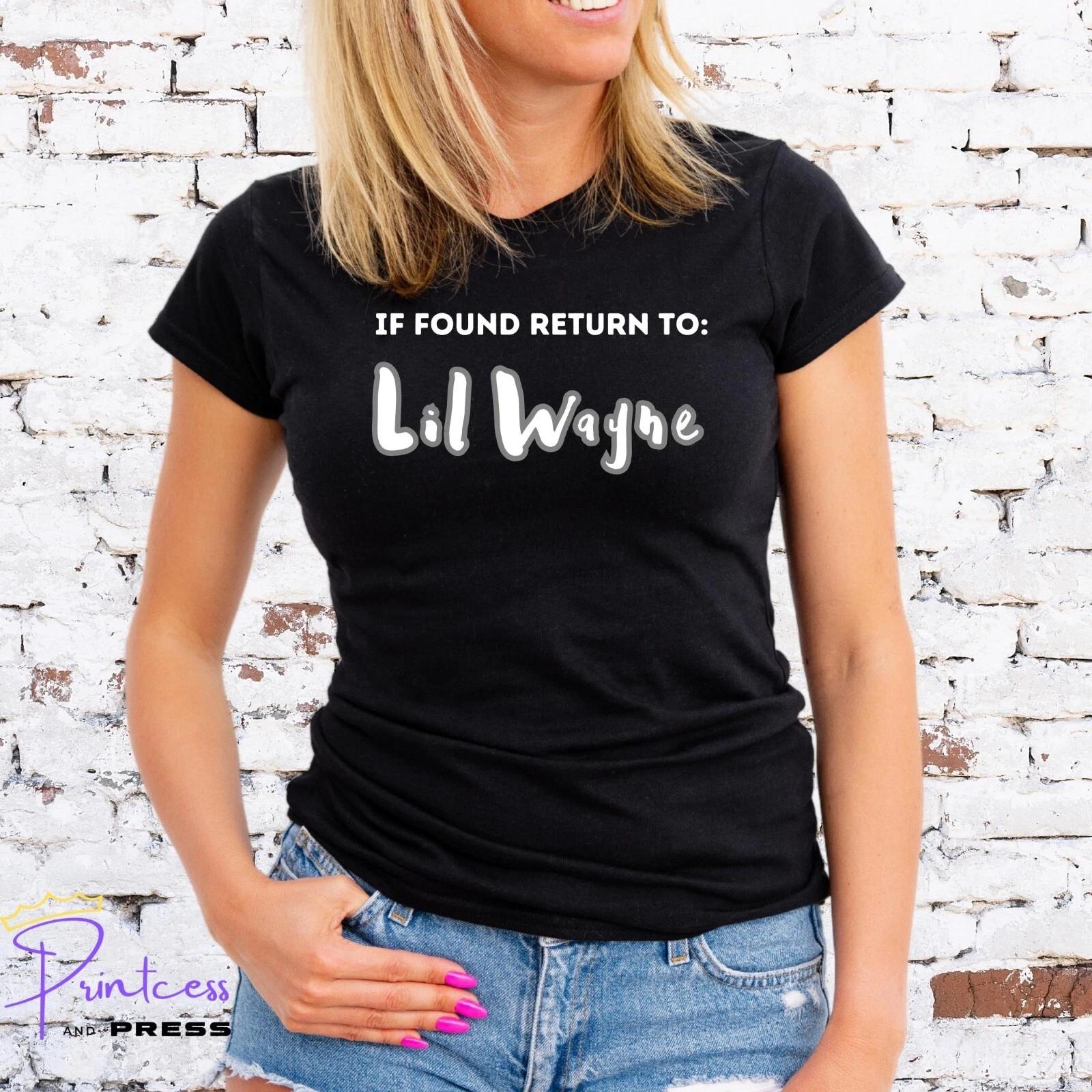 IF FOUND RETURN TO LIL WAYNE, T-Shirt, TOUR, Unisex or Ladies Fit L