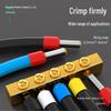 Cold-Pressed Wire Terminal Set with Tube & Pin-Type Copper Connector Crimping Pliers
