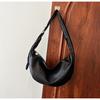 IELGY Korean Style Large-Capacity Retro Soft Leather Dumpling Bag Lazy Style Casual All-Match One-Shoulder Mess