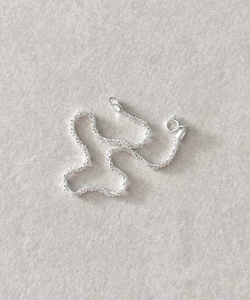 Code.H (Silver 925) Shiny Knit Chain Bracelet