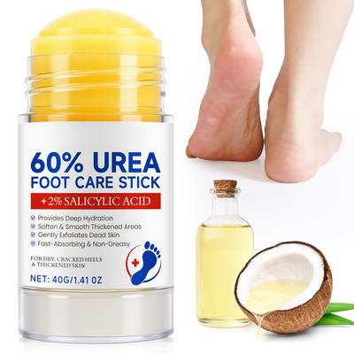Urea Foot Care Cream, Moisturizing And Exfoliating Foot Care Stick, Anti-drying And Cracking, Non-greasy 40g