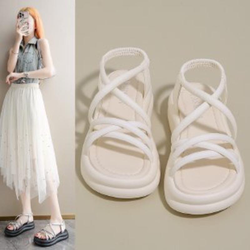 Platform sandals women's new summer outer wear soft sole not tired feet beach shoes