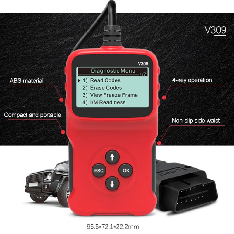 V309 Scanner OBD2 Diagnostic Auto Depanator Cititor Coduri de Eroare Motor Auto OBD2 Lumini Check Engine