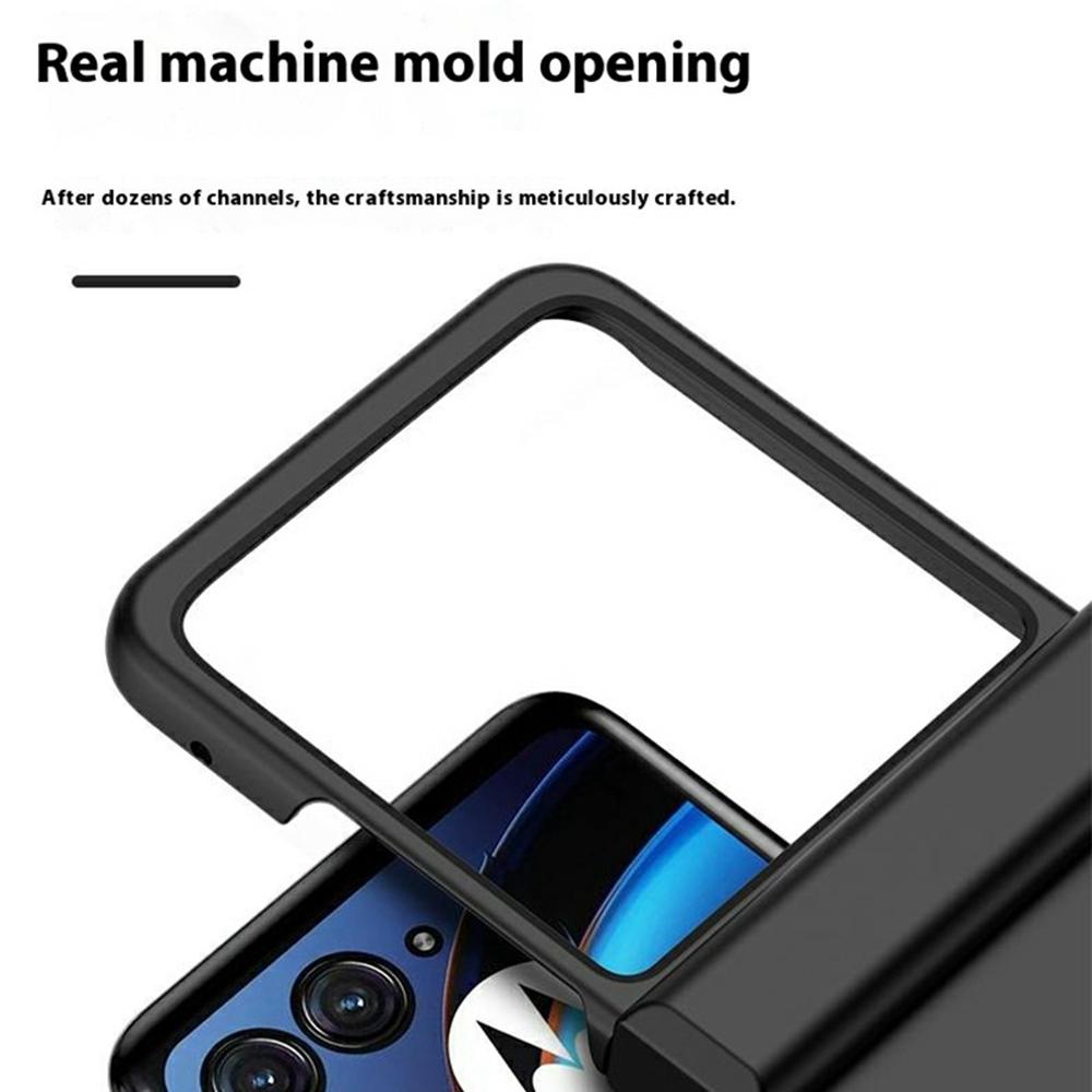 

For Motorola Razr 60 Case Hinge Protection Skin-Touch PC Phone Cover Orange