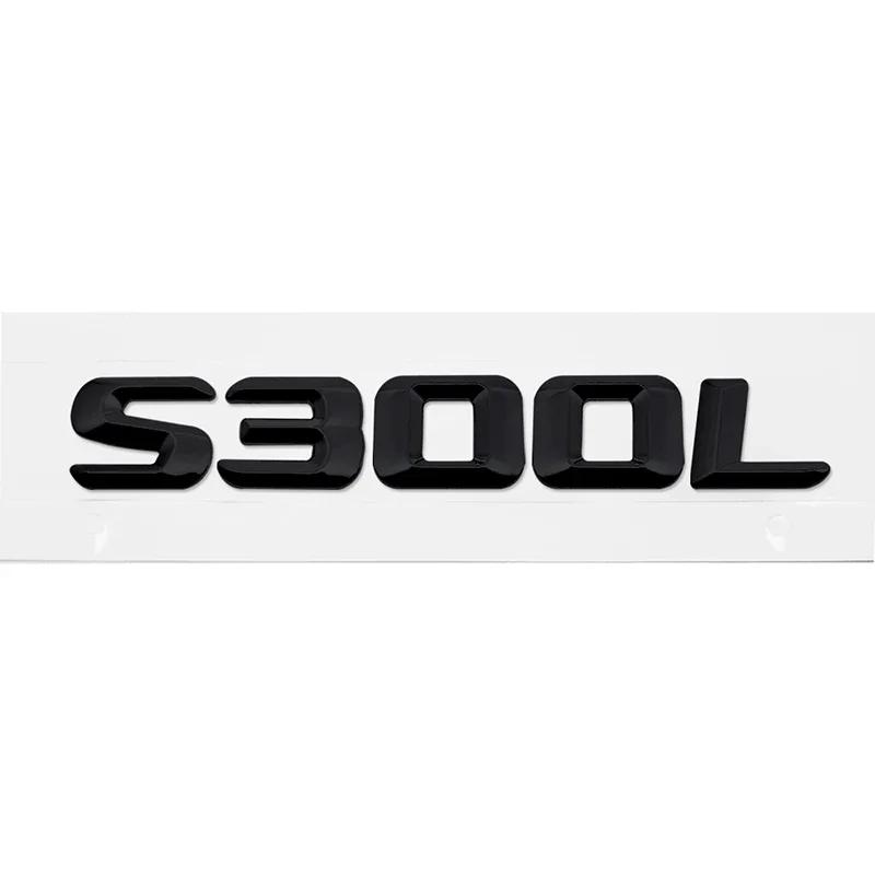Alloy ABS Car Number Letters Sticker Rear Trunk Badge Decals for Mercedes Benz S300L S320L S400L S500L S600L Emblem Accessories