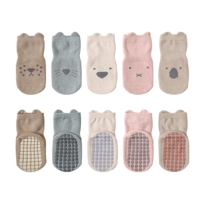 Toddler Socks Newborn Baby Soft Prewalker Spring Exquisite Cotton Girl Autumn Rubber Skidproof Kids Infant Boy Cartoon Sock 0-5T