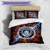 Manchester City Pattern Printed 3PCS Bedding Set Soft Skin-Friendly Washable Duvet Cover & Pillowcases Set All Season Bedroom