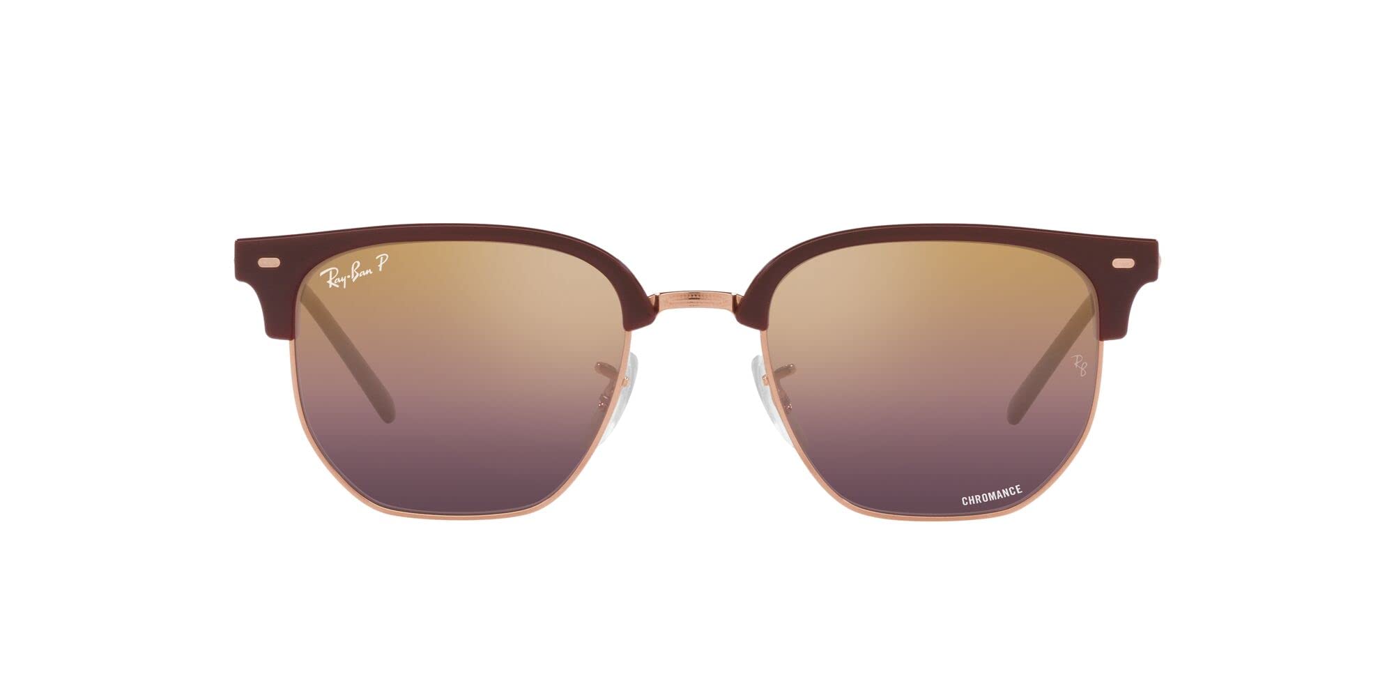 солнцезащитные очки RB4416 CLUBMASTER ROSE GOLD 53 НОВЫЕ 6654G9 БОРДОВЫЕ НА поляризованных Ray-Ban