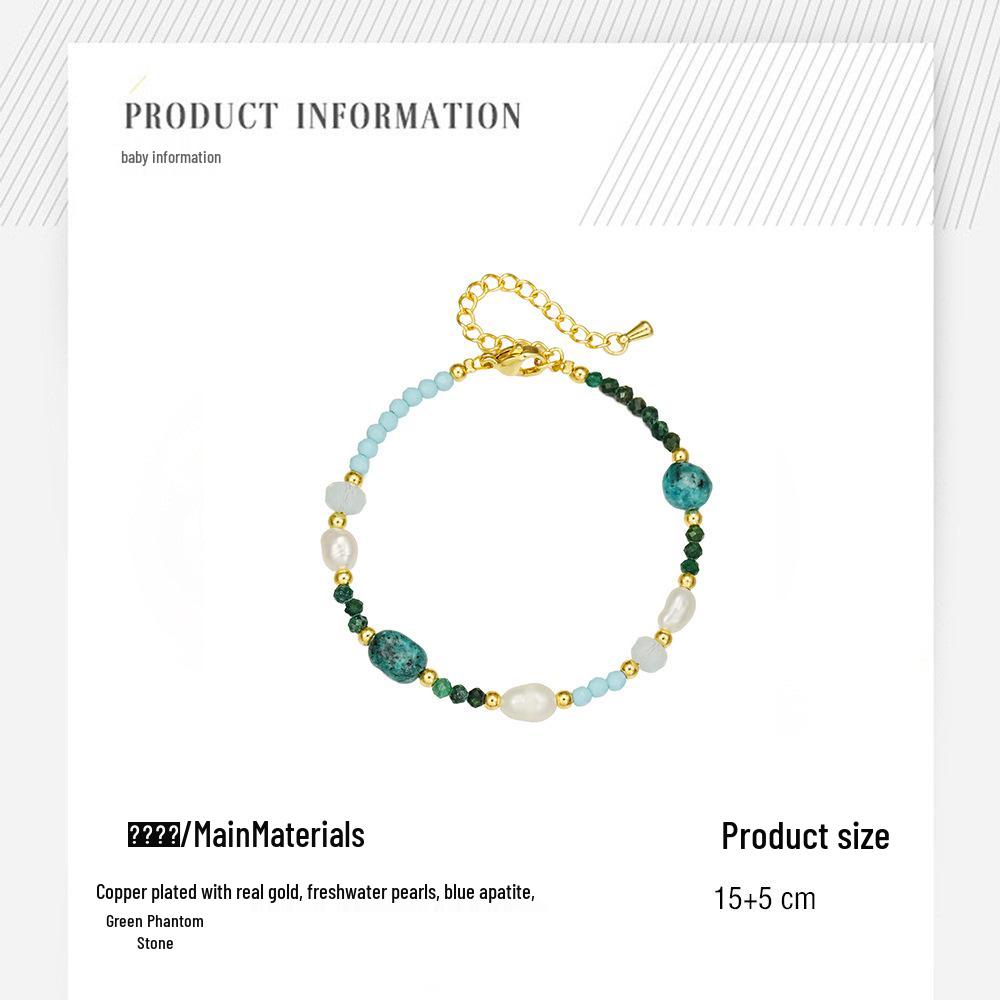 Herbst- und Winter-Set aus Süßwasserperlen (Armband & Halskette) – Eleganter Schmuck mit zarten Geistersteinen für einen femininen Touch